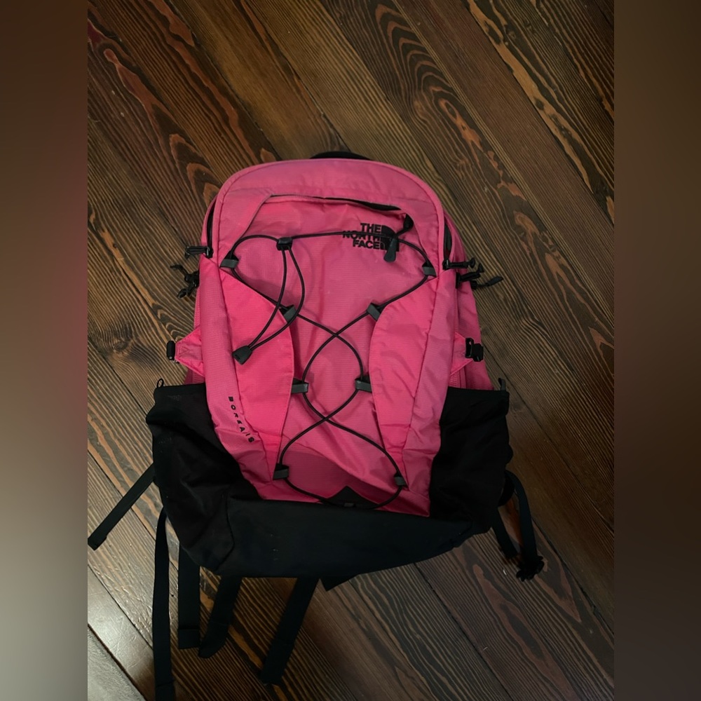 North Face Backpack:Hot Pink